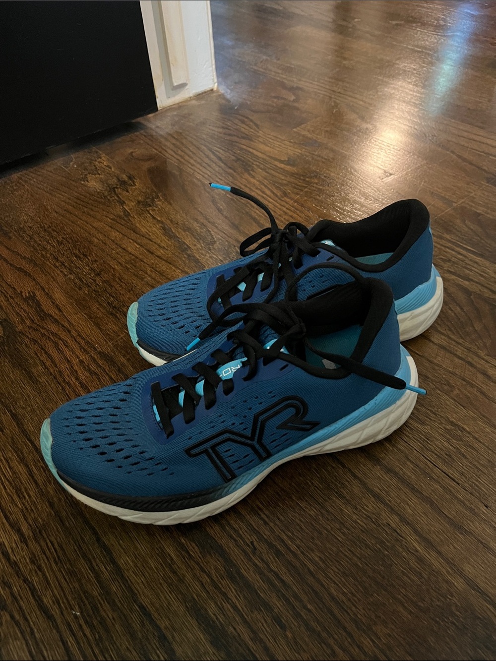 TYR Teal and Black Athletic Running Shoes